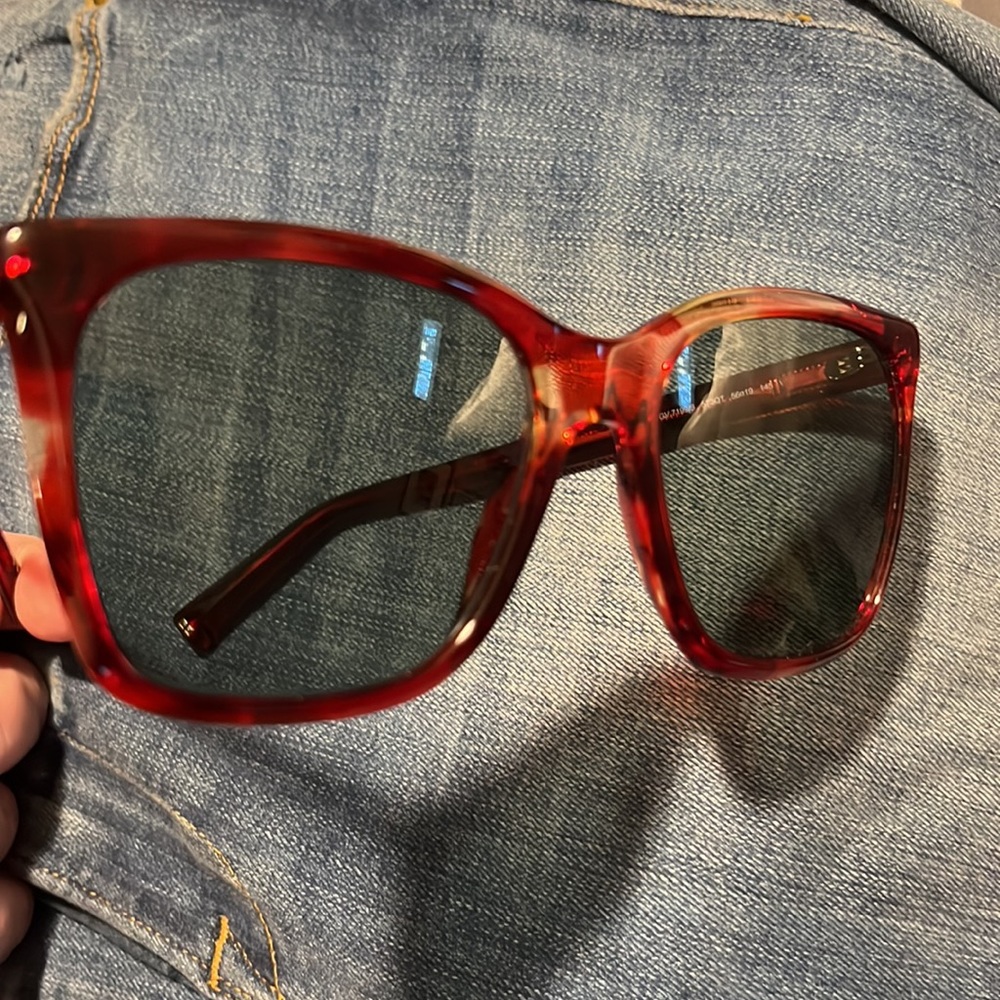 Givenchy Authentic Red Tortoise Shell Large Round… - image 6
